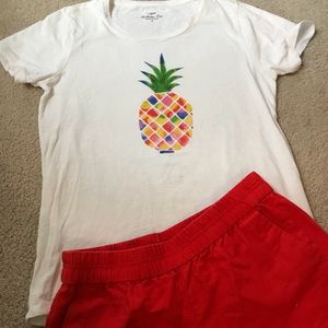 J. Crew Pineapple T-shirt